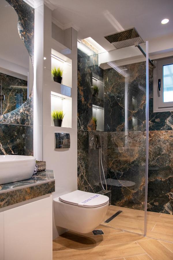 Sithoniars Luxury Ground Floor Apartment With Private Garden Neos Marmaras Exterior foto
