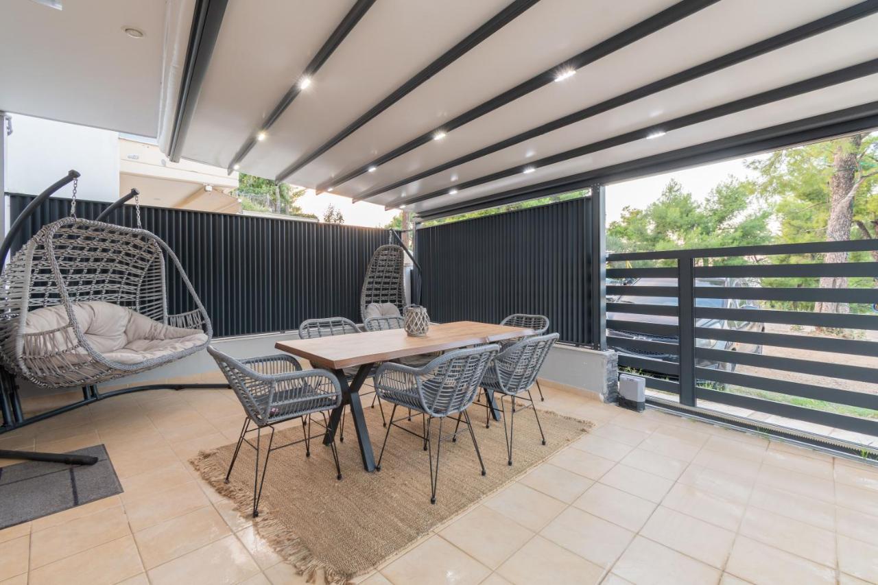 Sithoniars Luxury Ground Floor Apartment With Private Garden Neos Marmaras Exterior foto