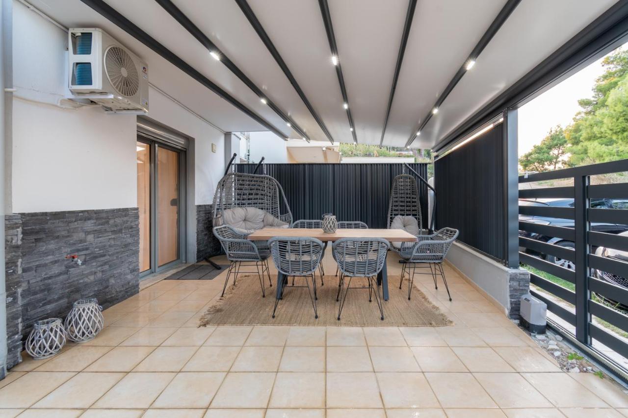 Sithoniars Luxury Ground Floor Apartment With Private Garden Neos Marmaras Exterior foto